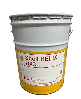 シェル吉 在庫品 20W-50 シェル ヒリックス HX3 オイル ガソリン 用 20L